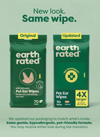 Earth Rated Dog Ear Wipes, Vet-Developed Pet Ear Wipes - Image 2