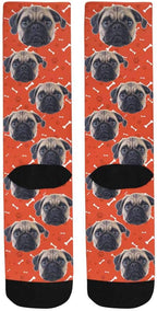 Custom Face Socks, Personalized Dog Lover Pet Photo Picture on Socks Unisex - Image 4