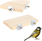 2PCS Bird Perch Platform Flat, Fan Shape and Rectangle Bird Cage Platform by Unknown