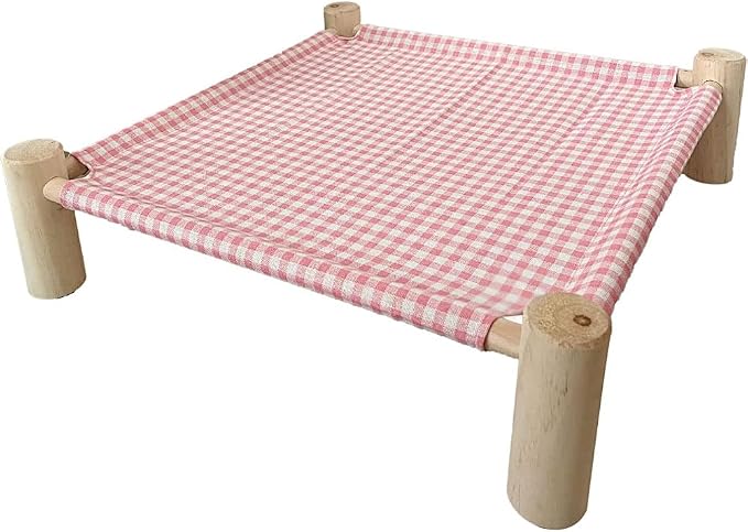 Pozico Elevated Cat & Dog Bed – Wooden Frame Pet Hammock - Image 4