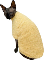 Sphynx Cat Clothes Hairless Cat Super Soft Warm Fleece T Shirt Elastic Winter - Image 4