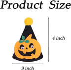 10 Pcs Halloween Dogs Hats Cute Ghost Halloween Cats Party Pet Pumpkin Set - Image 2