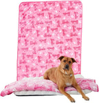 Franco Pet Barbie XL Oversized Super Soft Cozy Waterproof Sherpa-Backed Blanket by Franco