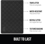 GORILLA GRIP Cat Litter Box Mat, Water Resistant, US Designed Kitty Litter - Image 2
