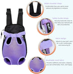 Pet Dog Carrier Backpack, Portable Breathable Mesh Chest Carrier, Polyester - Image 4