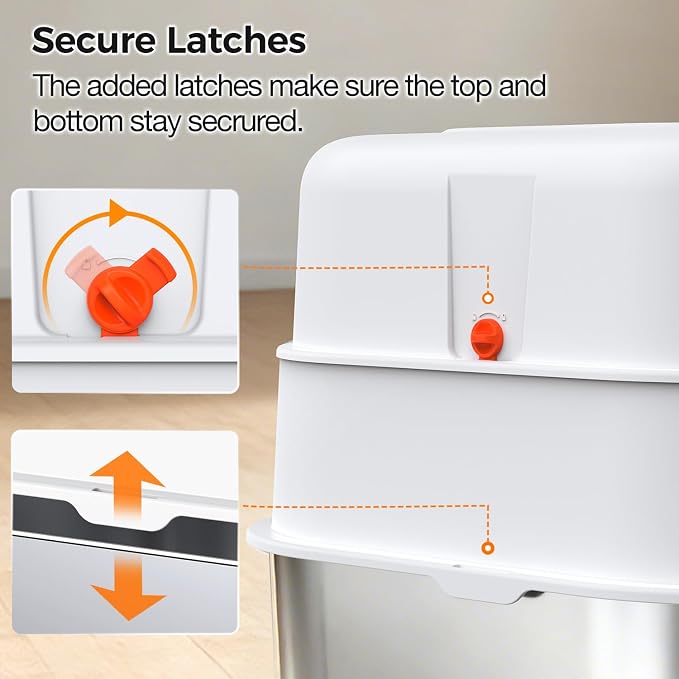 XL Stainless Steel Corner Cat Litter Box - Image 9