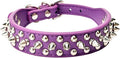 Spiked Dog Collar Soft Pu Leather Mushrooms Rivet Spike Studded Puppy by Unknown