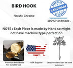 Solid Brass Bird Antique Towel Hook Bathroom Accessories Retro Bathroom - Image 4