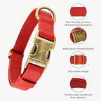 Silicone Dog Collar and Leash Set, Waterproof & Odor-Proof Puppy Collar - Image 3