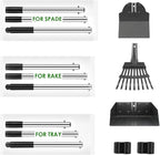 Pooper Scooper, Long Handle Dog Pooper Scooper, Heavy Duty Stainless Steel Rake - Image 6