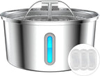 Cat Water Fountain Stainless Steel, 0.8gal/108oz Pet Water Fountain, 3 by Lawfery