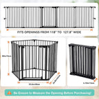 COMOMY 127.8" Extra Wide Baby Gate, Dog Gate - Image 5