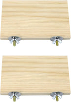 2pcs Bird Perch Platform Flat Stand Beak Paw Grinding Wood by Litewoo