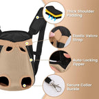 Dog Backpack Carrier, Adjustable Pet Front Carriers, Legs Out Carrying Sling - Image 5
