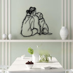 Woman Dog Metal Wall Decor - Image 5