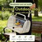 Hands Free Small Pet Cage with Breathable Mesh Windows Parrot Backpack - Image 4