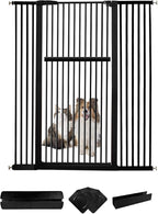Lumizone Extra Tall Pet Gate 55.12" High Pressure Mounted 50.79"-55.11" Extra by Lumizone