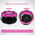 Pet Cat Playpen for Indoor Cats Enclosed, Portable Foldable Dog Playpen Outdoor - Image 9