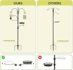 ERYTLLY Bird Feeding Station Kit Bird Feeder Pole Wild Bird Feeder Hanging Kit - Image 4