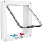 Cat Door for Windows, Pet Doors and Sliding Door, Safety Pet Door by Lessmon