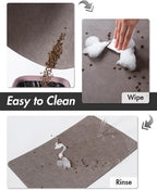 MontVoo-Absorbent Pet Feeding Mat-No Stains Pet Mat - Image 4