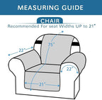 H.VERSAILTEX Reversible Chair Cover Furniture Protector Anti-Slip Couch Cover - Image 2