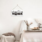 Welcome Sign for Front Door, Front Door Decor Wooden Hanging Sign for Wall Decor - Image 6