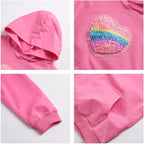 WELAKEN Sweatshirts for Girls Toddler & Kids II Little Girl's Pullover Tops - Image 3
