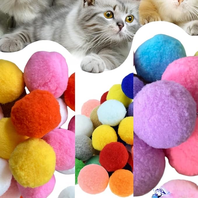 Premium Soft Pom Pom Balls for Kittens - Image 6