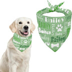 Personalized Dog Bandanas Custom Neckwear Name Button Anti-loosening Dog Scarf - Image 8