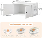 HOOBRO Cat Litter Box Enclosure, Hidden Litter Box Furniture - Image 5
