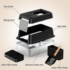 URPOWER Stainless Steel Cat Litter Box - Image 7