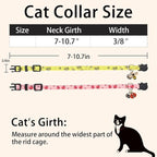 Cat Collar Breakaway, 2 Pack Cotton Cats Collars - Image 6
