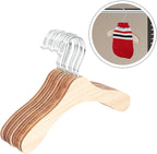 STOBAZA 10pcs 8.66 Inch Wooden Pet Hangers Small Dog and Cat Clothes Hangers - Image 8