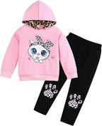Toddler Baby Girls Clothes Long-sleeve Tie Dye Hoodie Sweatshirt Pants Hooded by Axumity