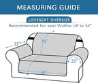 H.VERSAILTEX Reversible Loveseat Cover Furniture Protector Anti-Slip Water - Image 2