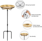 Standing Bird Bath Bird Feeder Bowl - Image 3