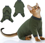 PUMYPOREITY Sticky Hair Cat Clothes, Prevent Loss Pajamas, Soft Sweaters by PUMYPOREITY