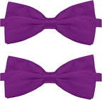 KOOLMOX Purple Dog Bow Ties Large Dogs, Adjustable Dog Collar Bow Tie by Koolmox