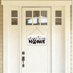 Welcome Sign for Front Door, Front Door Decor Wooden Hanging Sign for Wall Decor - Image 4