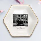 Custom Couple Portrait Photo Ring Dish, Personalized Picture Trinket Tray - Image 5