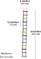 SunGrow Bird Ladder Bridge, 31x4 Inches, Raw Wood and Edible Dye, Suitable - Image 6