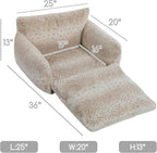 Hollypet Cat Bed Fluffy Plush Mutifuctional Double-Layer Soft Pet Couch - Image 3