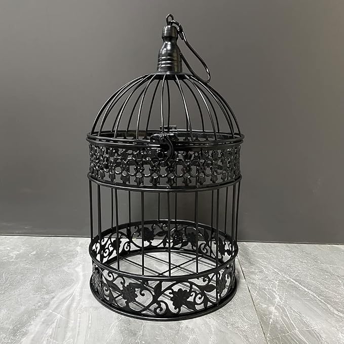 Round Birdcages Vintage Decorative Iron Bird cage Wedding Decor Flower cage by SmileDiary