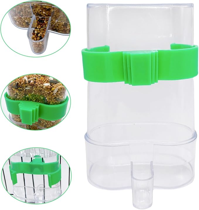 Automatic Bird Water Dispenser Parrot Water Feeder Bird Seed Food Container - Image 6
