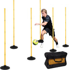 6 FT Agility Poles for Soccer, Basketball, Equestrian, Pet Training, 4/6/8/10 by Neoaider