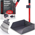 Pooper Scooper for Large Dogs, Small Dogs and Horses, Metal Poop Scooper Set by Pawler