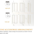 74-98" Extra Tall Cat Gate, Fits 33.85-42" Wide Opening, No Drilling Pressure - Image 5