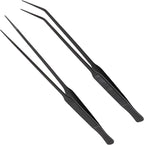 Long Tweezers for Aquascaping, 2 Pack 25cm / 9.8in Fine Tip 1mm – Tools for by UTK+Usagi+To+Kame