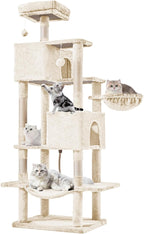 Sweetcrispy 66 Inch Cat Tree Tower, Pet Condo - Image 7